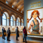 Pippi Longstocking illustrations at the Gothenburg Museum of Art